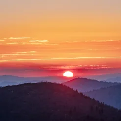 Sunset Over the Mountain